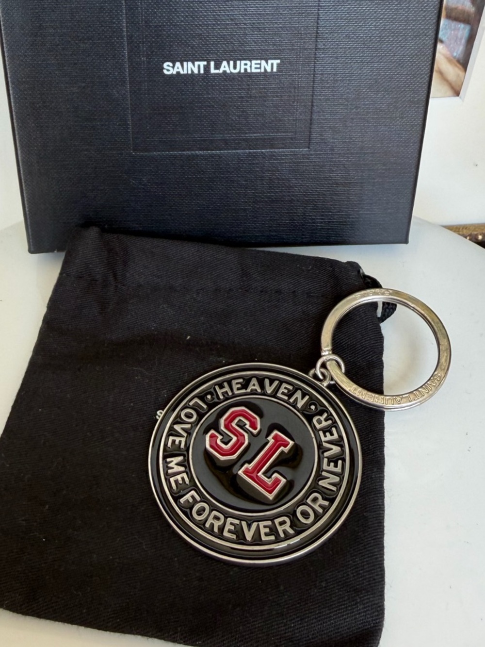 SAINT LAURENT Heaven bag charm / key ring - Picture 4 of 5